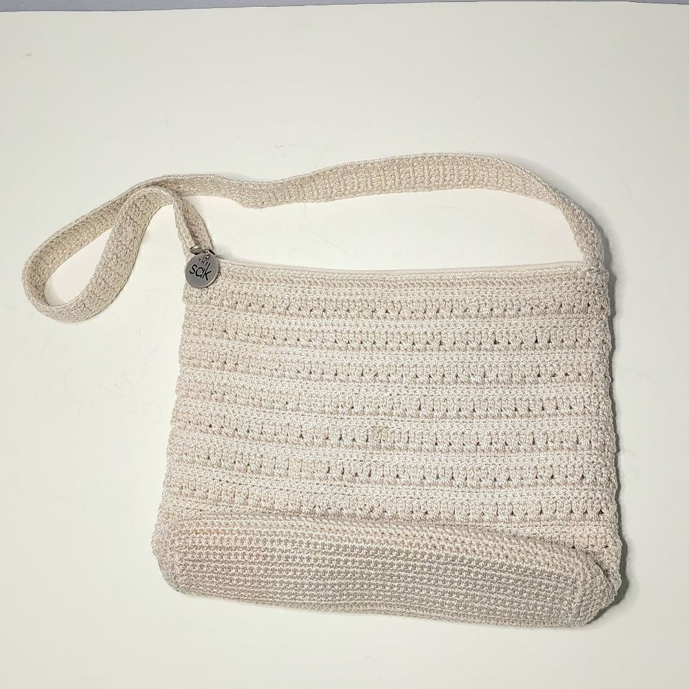 The Sak shoulder bag cream color crochet